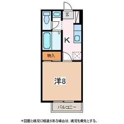 南松本駅 徒歩18分 1階の物件間取画像